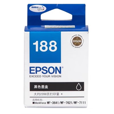 爱普生/EPSON 喷墨盒T1881 黑色(适用WF-3641机型)