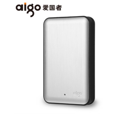 爱国者/aigo 移动硬盘2T HD808 银灰色
