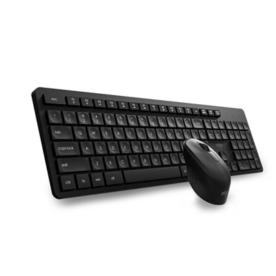 爱国者/Aigo MK500黑色 无线键盘套装 简洁轻薄 水滴键帽 全尺寸104键键盘